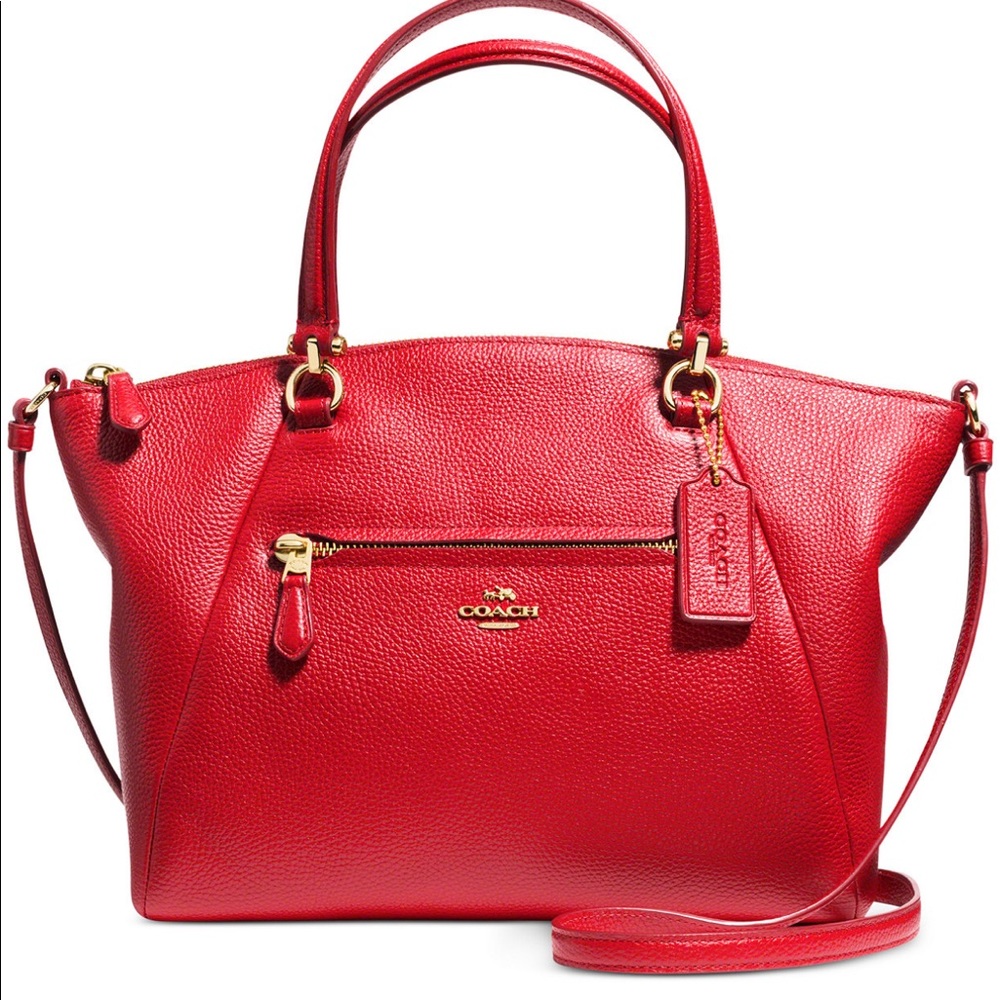 Coach Prairie Satchel in Pebble Leather NWT
